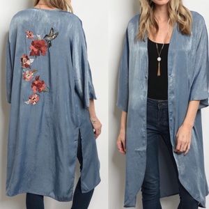 LAST1️⃣//RESORT EMBROIDERED DUSTER KIMONO